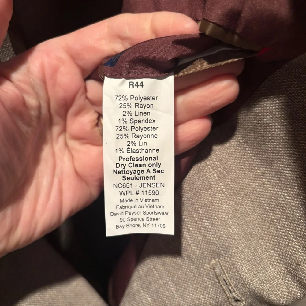 Nautica Men's Jensen Modern Fit Sport Coat in Tan Size 44R NWOT